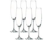 Jogo de Taças para Champanhe Cristal 250ml 6 Peças - Bohemia Bárbara 1SD22/250