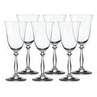 Jogo de taças para vinho branco em cristal Bohemia Angela 6 taças 185ml