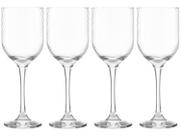 Jogo de Taças para Vinho de Vidro 400ml 4 peças Nadir Fiore