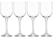 Jogo de Taças para Vinho de Vidro 400ml 4 peças Nadir Fiore