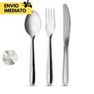 Jogo de Talheres 240 Peças Inox 80 Garfo, 80 Facas, 80 Colheres ideal para sua Cozinha Restaurantes.