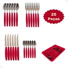 Jogo de Talheres 25 Peças Inox Faqueiro Completo para Almoço e Jantar Jogo de Talheres 25 Peças Inox Faqueiro Completo para Almoço e Jantar