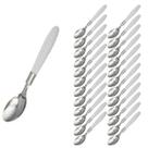 Jogo de Talheres Blumenau com 24 Colher Inox Branco Decorado