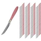 Jogo de Talheres Blumenau com 96 Faca Inox Rosa Decorado