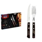 Jogo de Talheres Churrasco Castanho Polywood 12 Peças Tramontina