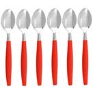 Jogo De Talheres Colher 6 Peças Cabo De Plástico Inox Berlim Jogo De Talheres Colher 6 Peças Cabo De Plástico Inox Berlim