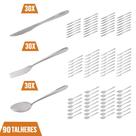 Jogo de Talheres Com 90 Peças Garfo Colher Faca Inox Polido Jogo de Talheres Com 90 Peças Garfo Colher Faca Inox Polido