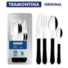 Jogo de Talheres Faqueiro Tramontina Original 12 ou 20 Peças Aço Inox Leme