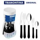 Jogo de Talheres Faqueiro Tramontina Original 12 ou 20 Peças Aço Inox Leme