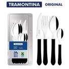 Jogo de Talheres Faqueiro Tramontina Original 12 Peças Aço Inox Leme