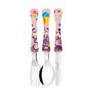 Jogo de Talheres Infantil Aço Inox Minnie 3 Peças Prime - Simonaggio Jogo de Talheres Infantil Aço Inox Minnie 3 Peças Prime - Simonaggio