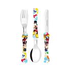 Jogo de Talheres Infantil Mickey Mouse Aço Inox 3 Peças - Simonaggio Jogo de Talheres Infantil Mickey Mouse Aço Inox 3 Peças - Simonaggio