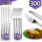 Jogo de Talheres Inox 300 Peças Garfos e Facas para Jantar Cozinha Restaurante Lanchonete Refeição