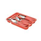 Jogo De Talheres Inox Com 24 Peças + Suporte Gaveteiro