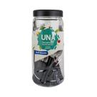 Jogo de Talheres Kit 20Pçs Faqueiro Talher Com Pote Cabo Preto