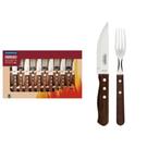 Jogo de Talheres p/ Churrasco Aço Inox 12 Peças Tramontina