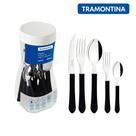 Jogo de Talheres Tramontina Leme Faqueiro 20 pçs Lâminas em Aço Inox e Cabos de Polipropileno