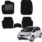 Jogo de Tapete Carpete Fit 2009 a 2013 5pçs Automotivo Reforço PVC