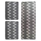 Jogo de Tapete Cozinha 3 Peças Pratik Chevron Oasis Jogo de Tapete Cozinha 3 Peças Pratik Chevron Oasis