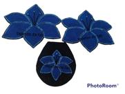 Jogo De Tapete De Banheiro Flor Cor Azul