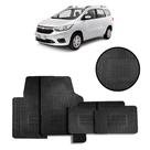 Jogo de Tapete de Borracha Preto para Chevrolet Spin 2012 em Diante 4 Peças - Carfloor G007.0