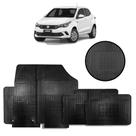 Jogo de Tapete de Borracha Preto para Fiat Argo 2017 a 2022 4 Peças - Carfloor G028.0