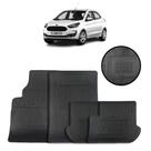 Jogo de Tapete de Borracha Preto para Ford Ka 2015 a 2023 4 Peças - Carfloor G005.0