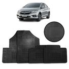 Jogo de Tapete de Borracha Preto para Honda City 2015 a 2022 4 Peças - Carfloor G050.0 Jogo de Tapete de Borracha Preto para Honda City 2015 a 2022 4 Peças - Carfloor G050.0