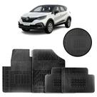 Jogo de Tapete de Borracha Preto para Renault Captur 2017 a 2022 4 Peças - Carfloor G070.0 Jogo de Tapete de Borracha Preto para Renault Captur 2017 a 2022 4 Peças - Carfloor G070.0