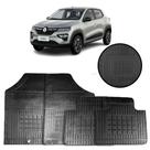 Jogo de Tapete de Borracha Preto para Renault Kwid 2017 a 2022 4 Peças - Carfloor G034.0