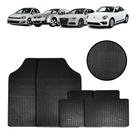 Jogo de Tapete de Borracha Preto para Volkswagen Golf/bora/audi A3/beetle 4 Peças - Carfloor D008.0