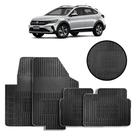 Jogo de Tapete de Borracha Preto para Volkswagen Nivus 2020 a 2023 4 Peças - Carfloor G083.0