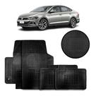 Jogo de Tapete de Borracha Preto para Volkswagen Virtus 2018 a 2022 4 Peças - Carfloor G023.0