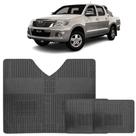Jogo de Tapete de Borracha Toyota Hilux 2010 até 2015 4 Peças Preto Jogo de Tapete de Borracha Toyota Hilux 2010 até 2015 4 Peças Preto