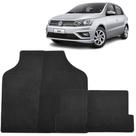 Jogo de Tapete de Borracha Volkswagen Gol G8 2019 até 2023 4 Peças Preto