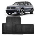 Jogo de Tapete de Borracha Volkswagen Tiguan 2019 até 2023 4 Peças Preto Jogo de Tapete de Borracha Volkswagen Tiguan 2019 até 2023 4 Peças Preto