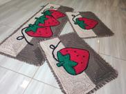 Jogo de Tapete Frufru Cozinha