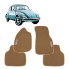 Jogo de Tapete Fusca 1970 a 1995 Carpete Bege 4pçs Proteção Assoalho