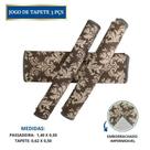 Jogo de tapete indiano floral 3pçs antiderrapante impermeavel cores variadas