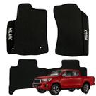 Jogo de Tapete Interno Emborrachado para Hilux 2016 2017 2018 2019 2020 2021 2022 2023 2024 2025 Premium