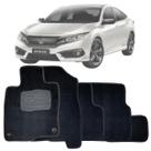 Jogo de tapete new civic 2017 2018 a 2019 carpete bordado