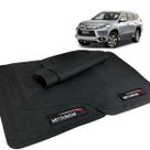Jogo de Tapete Pajero Sport 2012 a 2017 Borracha Com Logo