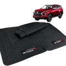 Jogo de Tapete Pajero Sport 2018 a 2022 Borracha Com Logo