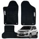 Jogo de Tapete Para Uno Vivace 2011 2012 2013 2014 2015 a 2021 Kit Automotivo 3 peças