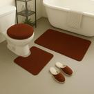 Jogo de Tapete Piso Para Banheiro Luxo 3 Peças Antiderrapante Soft Elegância para o Seu Banheiro! Jogo de Tapete Piso Para Banheiro Luxo 3 Peças Antiderrapante Soft Elegância para o Seu Banheiro!
