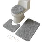 Jogo de Tapete Piso Para Banheiro Luxo 3 Peças Antiderrapante Soft , Elegante!