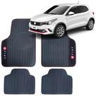 Jogo de Tapete Universal Borracha Automotivo Bordado para Carros Linha FIAT