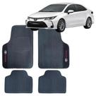 Jogo de Tapete Universal Borracha Automotivo Bordado para Carros Linha TOYOTA