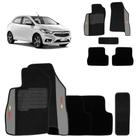 Jogo De Tapetes Carpete Chevrolet Onix 2013 a 2017 Preto Bordado 5 Peças Jogo De Tapetes Carpete Chevrolet Onix 2013 a 2017 Preto Bordado 5 Peças