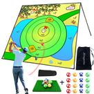 Jogo de tapetes de golfe Airaperto 207x207cm com 32 bolas